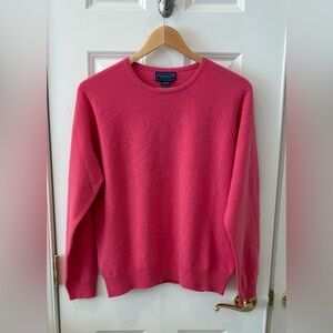 Charter Club Cashmere Pink Crew Neck Sweater, Large 💗